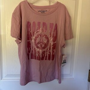 Lucky Brand Pink Graphic T-Shirt SzL&M! Quantity (2) New with tags!Girls